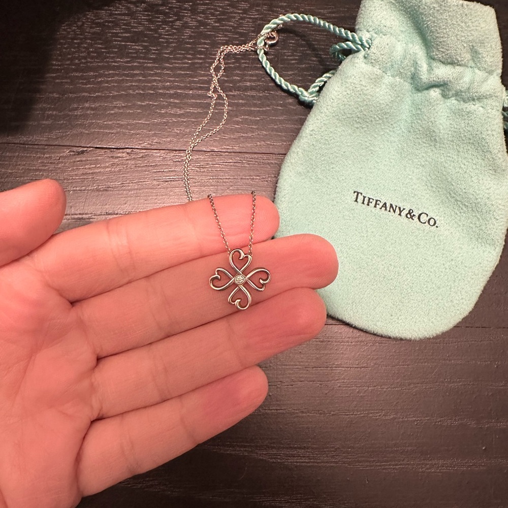 Tiffany and Co necklace with hearts